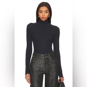 Free People Intimately Make It‎ Easy Thermal long sleeve top black size S